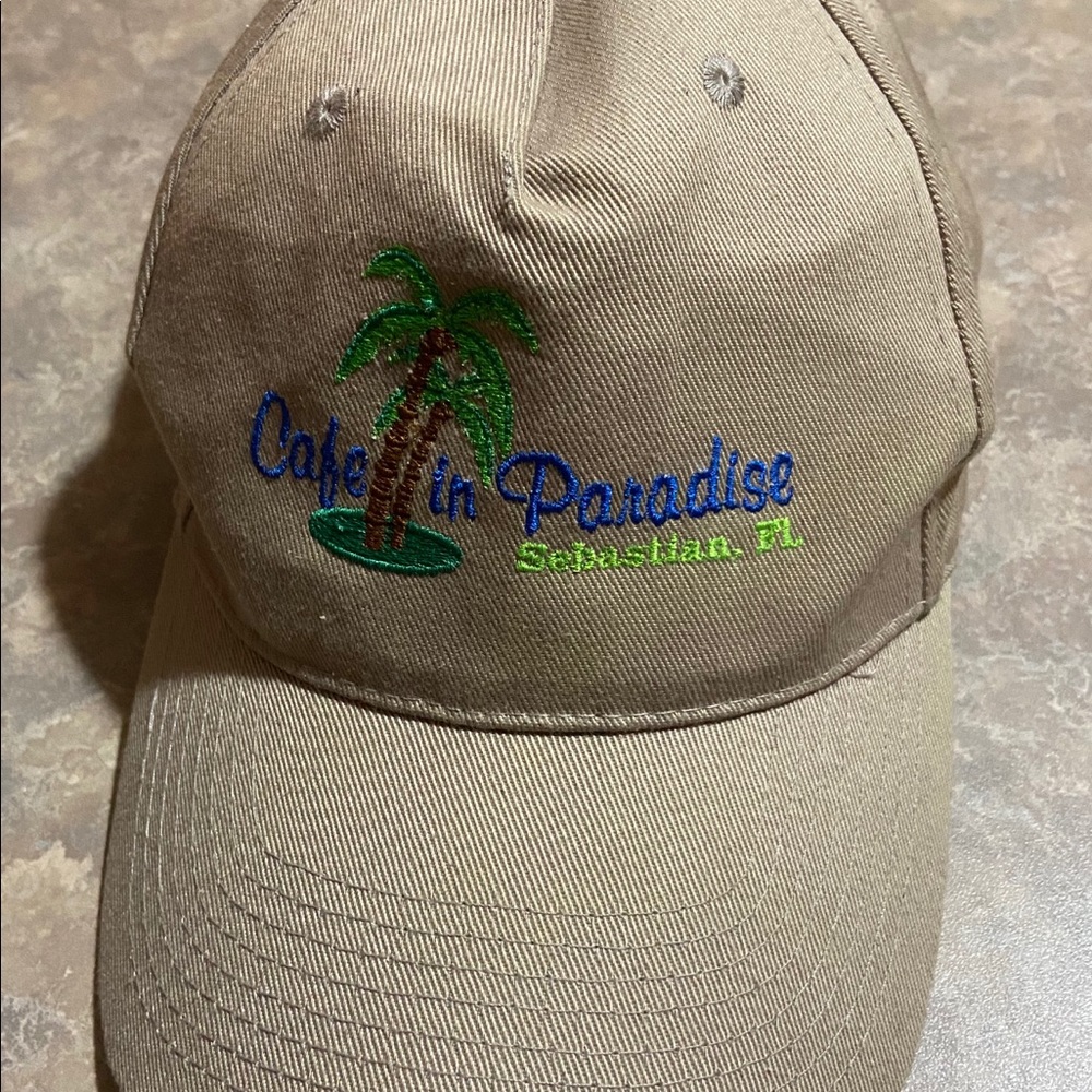 Cafe-In-Paradise Sebastian Florida Baseball Hat